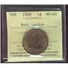 Image 1 : 1909 1¢ ICCS MS65RD.  Gem issue 80% red and lustrous.