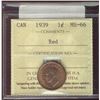 Image 1 : 1939 1¢ ICCS MS66RD.  Gem 100% full red issue.