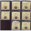 Image 1 : 2003P 1¢ NE, 2004, 2004P, 2005, 2005P, 2006 & 2006P all ICCS MS66RD.  Lot of 7 coins.