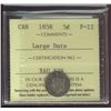 Image 1 : 1858 5¢ Large Date ICCS F12.