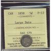 Image 1 : 1858 5¢ Large Date ICCS F12.