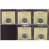 Image 1 : 1938 5¢ ICCS MS63.  Lot of 5 coins.