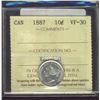 Image 1 : 1887 10¢ ICCS VF30.