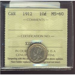 1912 10¢ ICCS MS60.