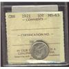 Image 1 : 1921 10¢ ICCS MS63.