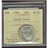 Image 1 : 1906 25¢ Large Crown ICCS EF45.