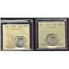Image 1 : 1937 25¢ MS64 & 1938 MS63.  Lot of 2 lustrous ICCS graded coins.