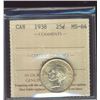 Image 1 : 1938 25¢ ICCS MS64.  Fully lustrous and white issue.