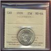 1939 25¢ ICCS MS64.  Full lustre.