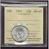 Image 1 : 1941 25¢ ICCS MS65.  Gem full white and lustrous issue.  JZ807