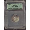 Image 1 : 1943 25¢ ICG MS65.  Strong red and gold tints.