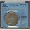 Image 1 : 1870 50¢ CCCS VF30.