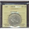 Image 1 : 1903H 50¢ ICCS VF30.  Designated as cleaned.