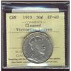 Image 1 : 1910 50¢ Victorian ICCS EF40.  Designated as cleaned.