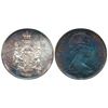 Image 1 : 1965 50¢ PCGS MS66.  Strong lustre through deep blue and red shades.