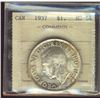 Image 1 : 1937 $1 ICCS MS64.  Sharp white with hint of gold.