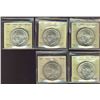 Image 1 : 1937 $1 ICCS MS64.  Lot of 5 coins.