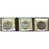 Image 1 : 1938 $1 ICCS MS63.  Lot of 3 coins.