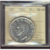 Image 1 : 1945 $1 ICCS MS60.  Double HP issue.