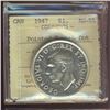 Image 1 : 1947 $1 Ptd w/Dot ICCS AU55.