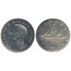 Image 1 : 1947 $1 Ptd w/Dot AU55.  Designated cleaned.