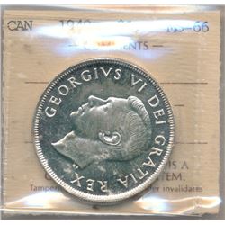 1949 $1 ICCS MS66.  Full white.