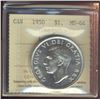 Image 1 : 1950 $1 Arnprior ICCS MS64.