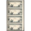 Image 1 : The Canadian Bank of Commerce. $10.00. Jan. 2, 1935. CH-75-18-06P. An uncut sheet of four Black and 
