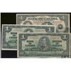 Image 1 : 1935 $1 BC-1b, 1937 $1 BC-21a & BC-21b #HA.  Lot of 3 better type notes and/or signatures and prefix