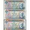 Image 1 : 1972 $5 BC-48aA #*CA3196095, BC-48bA #*CV3055431 & #*SW2300063.  Lot of 3 notes VF to EF.