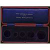 Image 1 : 1908 First Coinage of Canadian Mint Ottawa Case. Empty case #6c.  Red case with blue satin interior 