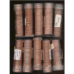 2001 1¢ BU Rolls, 2004, 2006, Logo, Non-Magnetic; 2009, Logo, Magnetic; 2011, Logo; 2011, Magnetic;
