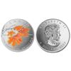 Image 1 : RCM Lot;  includes 2007 $5 Coloured Maple Leaf - Sugar Maple in Orange.  Tax Exempt.