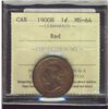 Image 1 : 1900H 1¢ ICCS MS64RD.  Burgundy with strong lustre.