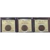 Image 1 : 1901 1¢ MS62, 1901 & 1902 MS63RB.  Lot of 3 coins all ICCS graded.