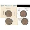 Image 1 : 1953 1¢ SF & 1962 Dbl Date issue.  Lot of 2 coins both UNC Trace Red with Lustre.