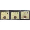 Image 1 : 1969 1¢, 1970 & 1973 ICCS MS66.  Lot of 3 coins.