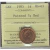 Image 1 : 1985 1¢ Ptd ICCS MS65RD.