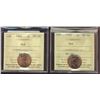 Image 1 : 1990 1¢ & 1992 ICCS MS66RD.  Lot of 2 coins.