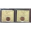 Image 1 : 1992 1¢ & 1993 ICCS MS66RD.  Lot of 2 coins.