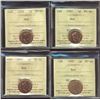 Image 1 : 1997 1¢, 1998, 1999 & 2000 ICCS MS66RD.  Lot of 4 coins.
