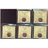Image 1 : 1999 1¢, 2000, 2001, 2002 & 2002P all ICCS MS66RD.