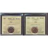 Image 1 : 2001 1¢ & 2002P 1¢ ICCS MS66RD.  Lot of 2 coins.
