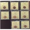 Image 1 : 2002 1¢(2), 2003, 2003P(4), 2005 & 2006 Logo all ICCS MS65RD.  Lot of 8 coins.