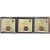 Image 1 : 2003 1¢ NE, 2003P NE & 2003P ICCS MS67RD.  Lot of 3 coins.