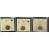 Image 1 : 2005 1¢, 2006 & 2008 ICCS MS67RD.  Lot of 3 coins.