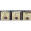 Image 1 : 2006P 1¢ ICCS MS66RD.  Lot of 3 coins.