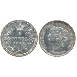 1858 5¢ Sml Dt ICCS EF45.
