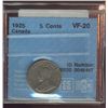 Image 1 : 1925 5¢ CCCS VF20.