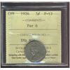 Image 1 : 1926 5¢ Far 6 ICCS F12.
